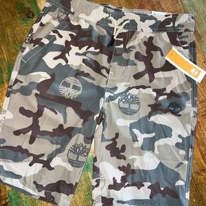 Timberland camouflage shorts. SZ. LG-14/16. NWT